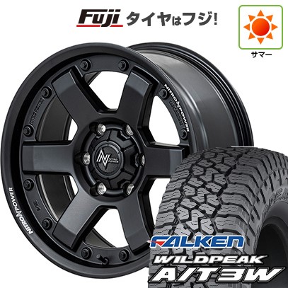 【新品】ハイエース200系 夏タイヤ ホイール４本セット 195/80R15 107/105N ファルケン ワイルドピーク A/T3W MID ナイトロパワー M6 カービン 15インチ