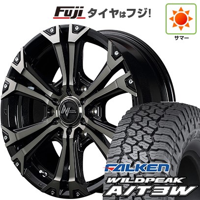 【新品】ハイエース200系 夏タイヤ ホイール４本セット 195/80R15 107/105N ファルケン ワイルドピーク A/T3W MID ナイトロパワー ジャベリン 15インチ