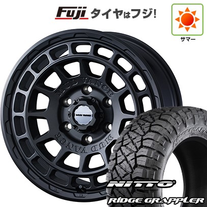 【パンク保証付き】プラド/ハイラックス 夏タイヤ ホイール4本セット 265/70R17 ニットー リッジグラップラー WEDS ウェッズアドベンチャー マッドヴァンス X タイプF 17インチ