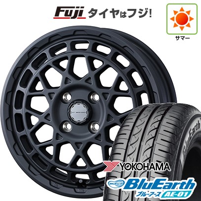 【新品 軽自動車】N-BOX タント スペーシア 夏タイヤ ホイール4本セット 165/55R15 ヨコハマ ブルーアース AE-01 ウェッズ ウェッズアドベンチャー マッドヴァンス X タイプM 15インチ