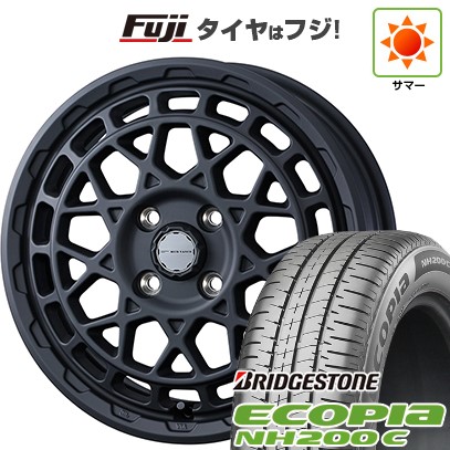 【新品 軽自動車】N-BOX タント スペーシア 夏タイヤ ホイール4本セット 155/65R14 ブリヂストン エコピア NH200 C ウェッズ ウェッズアドベンチャー マッドヴァンス X タイプM 14インチ