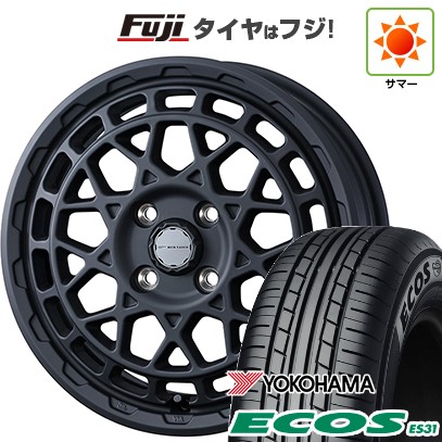 【新品 軽自動車】N-BOX タント スペーシア 夏タイヤ ホイール4本セット 165/55R15 ヨコハマ エコス ES31 ウェッズ ウェッズアドベンチャー マッドヴァンス X タイプM 15インチ