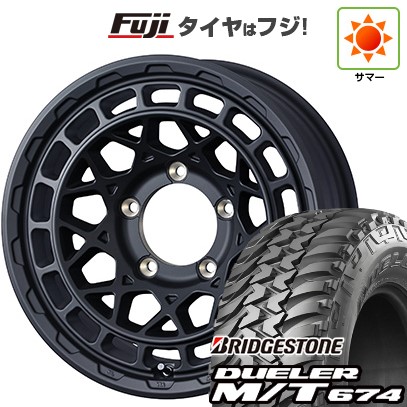 【新品】ジムニー 夏タイヤ ホイール４本セット 185/85R16 ブリヂストン デューラー M/T674 ウェッズアドベンチャー マッドヴァンス X タイプM 16インチ