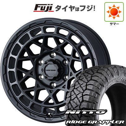 【パンク保証付き】プラド/ハイラックス 夏タイヤ ホイール4本セット 265/70R17 ニットー リッジグラップラー WEDS ウェッズアドベンチャー マッドヴァンス X タイプM 17インチ