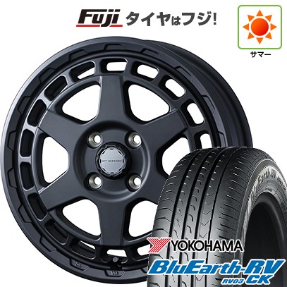 【パンク保証付き】【新品 軽自動車】N-BOX タント スペーシア 夏タイヤ ホイール４本セット 165/55R15 ヨコハマ ブルーアース RV-03CK ウェッズ ウェッズアドベンチャー マッドヴァンス X タイプS 15インチ