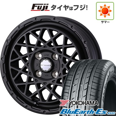 【新品 軽自動車】N-BOX タント スペーシア 夏タイヤ ホイール４本セット 165/55R15 ヨコハマ ブルーアース ES32 ウェッズ ウェッズアドベンチャー マッドヴァンス 09 15インチ