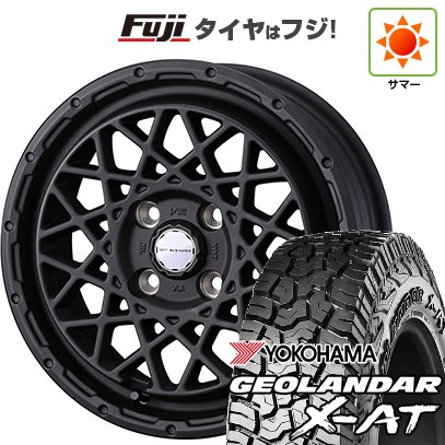 【新品 軽自動車】N-BOX タント スペーシア 夏タイヤ ホイール４本セット 155/65R14 ヨコハマ ジオランダー X-AT G016 ウェッズ ウェッズアドベンチャー マッドヴァンス 09 14インチ