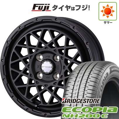 【新品 軽自動車】N-BOX タント スペーシア 夏タイヤ ホイール４本セット 165/55R15 ブリヂストン エコピア NH200 C ウェッズ ウェッズアドベンチャー マッドヴァンス 09 15インチ