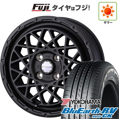 【パンク保証付き】【新品 軽自動車】N-BOX タント スペーシア 夏タイヤ ホイール４本セット 165/55R15 ヨコハマ ブルーアース RV-03CK ウェッズ ウェッズアドベンチャー マッドヴァンス 09 15インチ