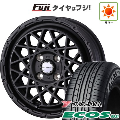 【新品 軽自動車】N-BOX タント スペーシア 夏タイヤ ホイール４本セット 165/55R15 ヨコハマ エコス ES31 ウェッズ ウェッズアドベンチャー マッドヴァンス 09 15インチ