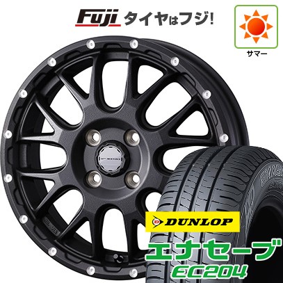 【新品 軽自動車】N-BOX タント スペーシア 夏タイヤ ホイール4本セット 155/65R14 ダンロップ エナセーブ EC204 ウェッズ ウェッズアドベンチャー マッドヴァンス 08 14インチ