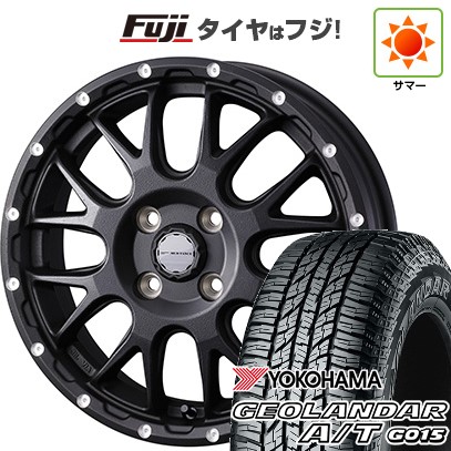 【新品 軽自動車】N-BOX タント スペーシア 夏タイヤ ホイール４本セット 165/55R15 ヨコハマ ジオランダー A/T G015 RBL ウェッズ ウェッズアドベンチャー マッドヴァンス 08 15インチ
