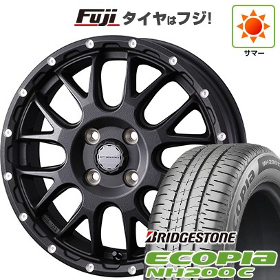 【新品 軽自動車】N-BOX タント スペーシア 夏タイヤ ホイール4本セット 155/65R14 ブリヂストン エコピア NH200 C ウェッズ ウェッズアドベンチャー マッドヴァンス 08 14インチ