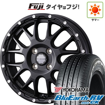 【パンク保証付き】【新品 軽自動車】N-BOX タント スペーシア 夏タイヤ ホイール4本セット 155/65R14 ヨコハマ ブルーアース RV-03CK ウェッズ ウェッズアドベンチャー マッドヴァンス 08 14インチ