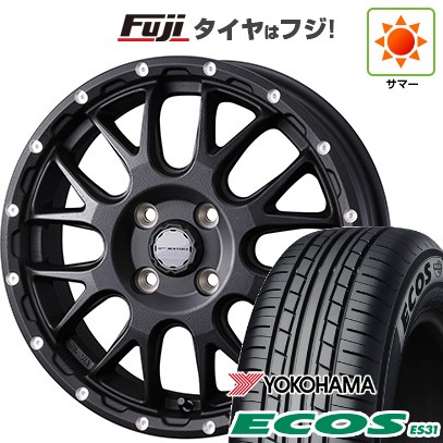 【新品 軽自動車】N-BOX タント スペーシア 夏タイヤ ホイール４本セット 165/55R15 ヨコハマ エコス ES31 ウェッズ ウェッズアドベンチャー マッドヴァンス 08 15インチ
