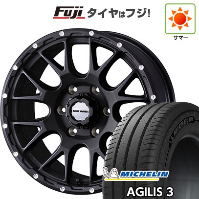【新品】ハイエース200系 夏タイヤ ホイール4本セット 195/80R15 108/106S ミシュラン アジリス3 ウェッズアドベンチャー マッドヴァンス 08 15インチ