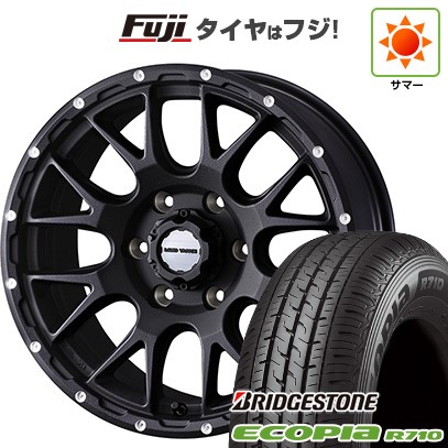【新品】ハイエース200系 夏タイヤ ホイール４本セット 195/80R15 107/105N ブリヂストン エコピア R710 ウェッズアドベンチャー マッドヴァンス 08 15インチ