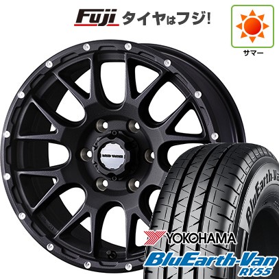 【新品】ハイエース200系 夏タイヤ ホイール4本セット 195/80R15 107/105N ヨコハマ ブルーアース Van RY55 ウェッズアドベンチャー マッドヴァンス 08 15インチ