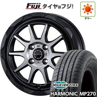 【新品 軽自動車】N-BOX タント スペーシア 夏タイヤ ホイール4本セット 155/65R14 ミレバー ハーモニック MP270(限定) ウェッズ ウェッズアドベンチャー マッドヴァンス 06 14インチ