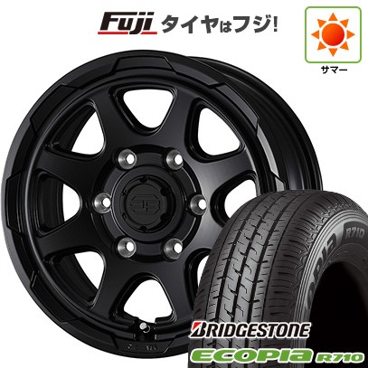 【新品】ハイエース200系 夏タイヤ ホイール4本セット 195/80R15 107/105N ブリヂストン エコピア R710 ウェッズアドベンチャー スタットベルク 15インチ