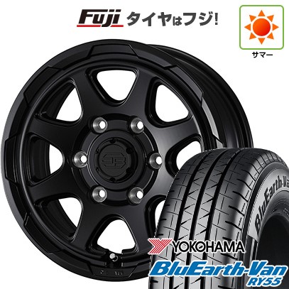 【新品】ハイエース200系 夏タイヤ ホイール4本セット 195/80R15 107/105N ヨコハマ ブルーアース Van RY55 ウェッズアドベンチャー スタットベルク 15インチ