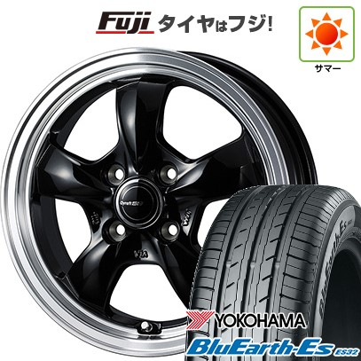 【新品 軽自動車】N-BOX タント スペーシア 夏タイヤ ホイール4本セット 155/65R14 ヨコハマ ブルーアース ES32 ウェッズ グラフト 5S 14インチ