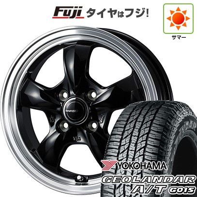 【新品 軽自動車】N-BOX タント スペーシア 夏タイヤ ホイール４本セット 165/55R15 ヨコハマ ジオランダー A/T G015 RBL ウェッズ グラフト 5S 15インチ