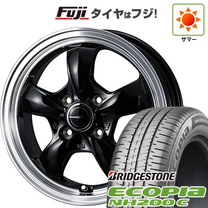 【新品 軽自動車】N-BOX タント スペーシア 夏タイヤ ホイール4本セット 165/55R15 ブリヂストン エコピア NH200 C ウェッズ グラフト 5S 15インチ
