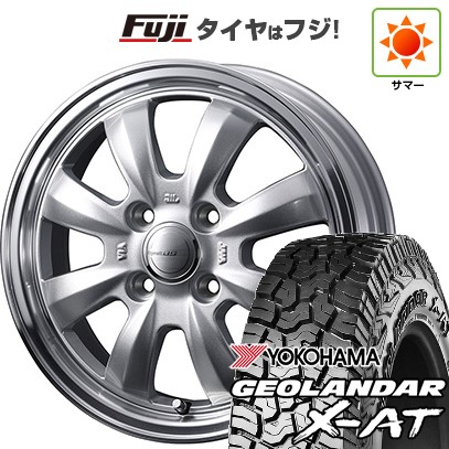 【新品 軽自動車】N-BOX タント スペーシア 夏タイヤ ホイール４本セット 155/65R14 ヨコハマ ジオランダー X-AT G016 ウェッズ グラフト 8S 14インチ