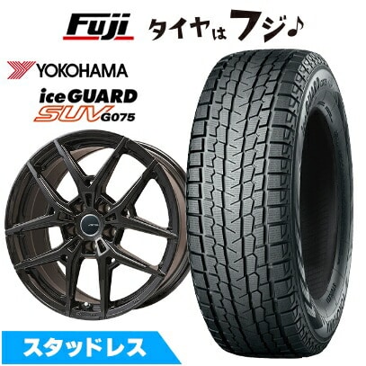 【新品】輸入車用 BMW X3（G45） スタッドレスタイヤ ホイール4本セット 225/60R18 ヨコハマ アイスガード SUV G075 ビッグウエイ AFG VX(マットブラック) 8J 18インチ(送料無料)