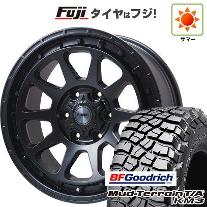 プラド/ハイラックス 夏タイヤ ホイール４本セット 265/70R17 BFグッドリッチ マッドテレーンT/A KM3 レアマイスター LMG DIEZ マットブラック 17インチ