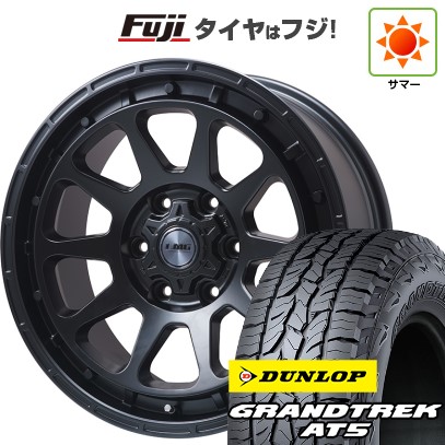 プラド/ハイラックス/トライトン(GSR) 夏タイヤ ホイール４本セット 265/65R17 ダンロップ グラントレック AT5 レアマイスター LMG DIEZ マットブラック 17インチ