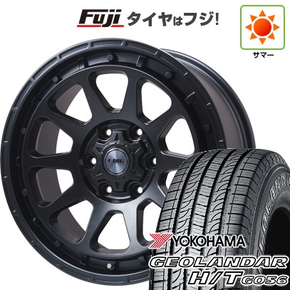 プラド/ハイラックス 夏タイヤ ホイール４本セット 265/70R17 ヨコハマ ジオランダー H/T G056 レアマイスター LMG DIEZ マットブラック 17インチ