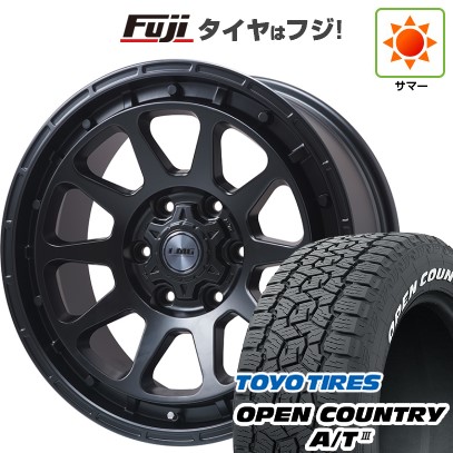 プラド/ハイラックス 夏タイヤ ホイール4本セット 265/70R17 トーヨー オープンカントリー A/T III RWL/RBL レアマイスター LMG DIEZ マットブラック 17インチ
