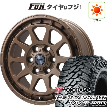 ランクル300 夏タイヤ ホイール４本セット 285/65R18 ヨコハマ ジオランダー M/T G003 レアマイスター LMG DIEZ ブロンズ 18インチ