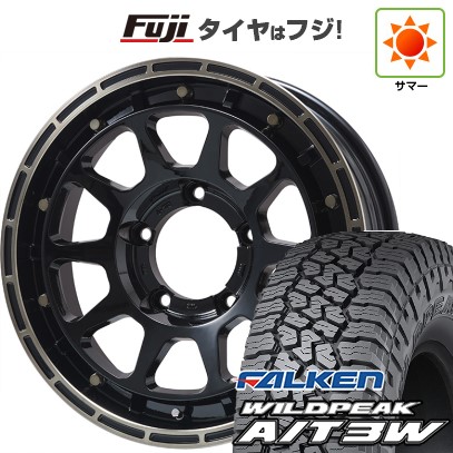 【新品】ジムニー 夏タイヤ ホイール４本セット 175/80R16 ファルケン ワイルドピーク A/T3W レアマイスター LMG DIEZ グロスブラック/ブロンズクリア 16インチ