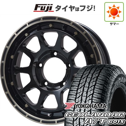 【新品】ジムニー 夏タイヤ ホイール4本セット 175/80R16 ヨコハマ ジオランダー A/T G015 RBL レアマイスター LMG DIEZ グロスブラック/ブロンズクリア 16インチ