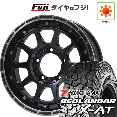 【新品】ジムニー 夏タイヤ ホイール4本セット 195/80R16 ヨコハマ ジオランダー X-AT G016 OWL レアマイスター LMG DIEZ グロスブラック/ブロンズクリア 16インチ