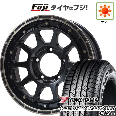 【新品】ジムニー 夏タイヤ ホイール4本セット 175/80R16 ヨコハマ ジオランダー CV G058 レアマイスター LMG DIEZ グロスブラック/ブロンズクリア 16インチ