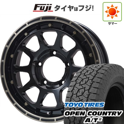 【新品】ジムニー 夏タイヤ ホイール４本セット 175/80R16 トーヨー オープンカントリー A/T III RBL レアマイスター LMG DIEZ グロスブラック/ブロンズクリア 16インチ