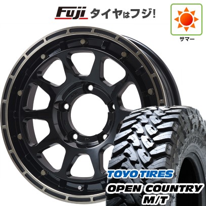 【新品】ジムニー 夏タイヤ ホイール4本セット 195/80R16 トーヨー オープンカントリー M/T レアマイスター LMG DIEZ グロスブラック/ブロンズクリア 16インチ