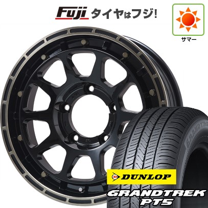 【新品】ジムニー 夏タイヤ ホイール４本セット 175/80R16 ダンロップ グラントレック PT5 レアマイスター LMG DIEZ グロスブラック/ブロンズクリア 16インチ