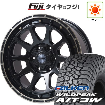 プラド/ハイラックス/トライトン(GSR) 夏タイヤ ホイール４本セット 265/65R17 ファルケン ワイルドピーク A/T3W レアマイスター LMG DIEZ グロスブラック/ブロンズクリア 17インチ