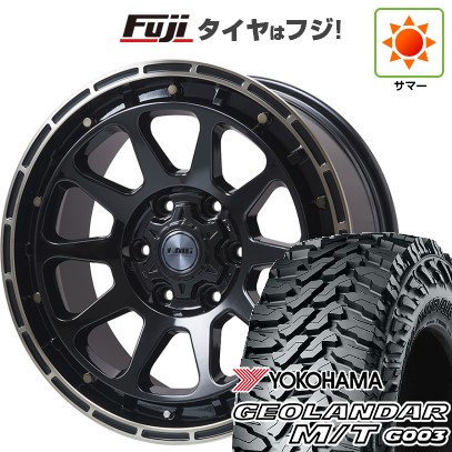 プラド/ハイラックス/トライトン(GSR) 夏タイヤ ホイール４本セット 265/65R17 ヨコハマ ジオランダー M/T G003 レアマイスター LMG DIEZ グロスブラック/ブロンズクリア 17インチ