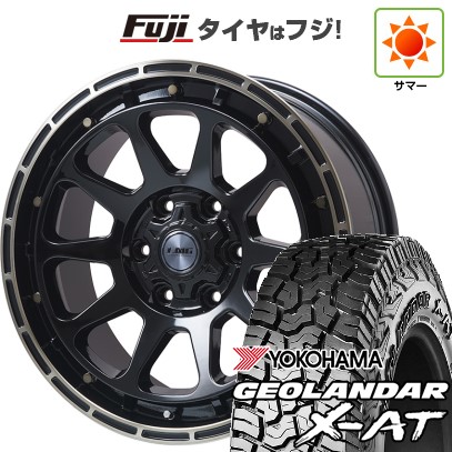 プラド/ハイラックス 夏タイヤ ホイール４本セット 265/70R17 ヨコハマ ジオランダー X-AT G016 レアマイスター LMG DIEZ グロスブラック/ブロンズクリア 17インチ