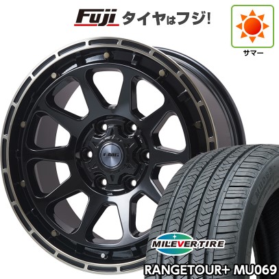 プラド/ハイラックス/トライトン(GSR) 夏タイヤ ホイール４本セット 265/65R17 ミレバー レンジツアープラスMU069（限定） レアマイスター LMG DIEZ グロスブラック/ブロンズクリア 17インチ