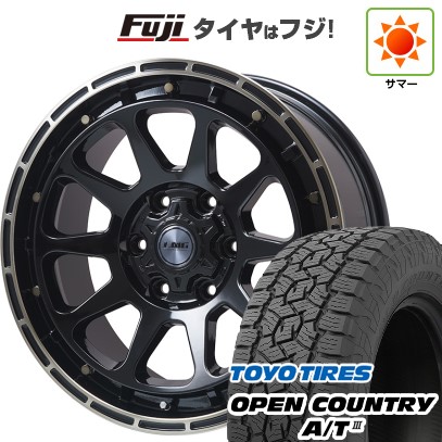 プラド/ハイラックス/トライトン(GSR) 夏タイヤ ホイール４本セット 265/65R17 トーヨー オープンカントリー A/T III RBL レアマイスター LMG DIEZ グロスブラック/ブロンズクリア 17インチ