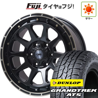プラド/ハイラックス/トライトン(GSR) 夏タイヤ ホイール４本セット 265/65R17 ダンロップ グラントレック AT5 レアマイスター LMG DIEZ グロスブラック/ブロンズクリア 17インチ