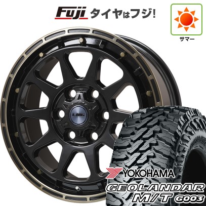 ランクル300 夏タイヤ ホイール4本セット 285/65R18 ヨコハマ ジオランダー M/T G003 レアマイスター LMG DIEZ グロスブラック/ブロンズクリア 18インチ