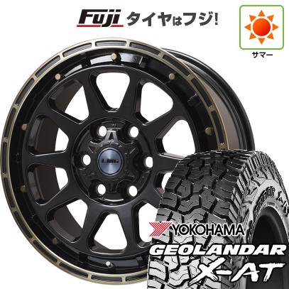 ランクル300 夏タイヤ ホイール4本セット 285/65R18 ヨコハマ ジオランダー X-AT G016 レアマイスター LMG DIEZ グロスブラック/ブロンズクリア 18インチ